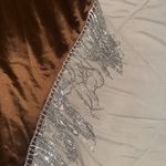 Silk brown night dress Size L Photo 2