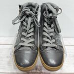 Juicy Couture Gray Quilted High Top Bootie Sneakers Lace Up + Zippers Streetwear Photo 4