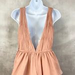 Mac Duggal Ienna For  Tiered‎ Gown Womens 4 Ruffled High Low Bodysuit Fairy Rose Photo 4