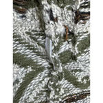 Lucky Brand  Western Nordic Open Cardigan Sz M Boho Pockets Cream Green Jacquard Photo 7