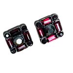 White House | Black Market Red Baguette Stud Earrings Photo 4