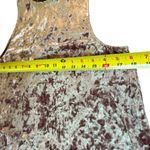 Cynthia Rowley Sleeveless Mini Dress Crushed Velvet High Neck Womens Small Pink Photo 7