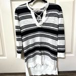 Loft  striped sweater with tassels Photo 4