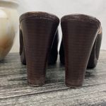 Unisa  Sultana Brown Leather Mule Heel Clog Shoe 7 Photo 5