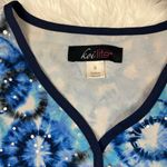 Koi Lite firework tie dye print scrub top Blue Photo 2