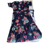Coc Clothing Obsessed Company Floral Wrap Midi Dress 3x Cottage Core Blue Photo 1