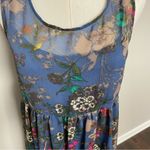 Delia's Vintage Dress Y2K Babydoll Floral Fairy Garden Cottagecore Boho Blue Photo 3