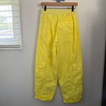 Free People  Small Mesmerize Pants Neon Yellow High Waist Straight Relax Outdoor Photo 4