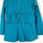 Athleta  Renew Full Zip Jacket With Ruffles Teal Women’s Photo 2