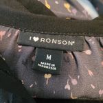 I Heart Ronson  Gray Popover Tunic with Floral Print Photo 4
