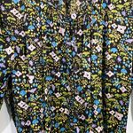 Tibi New York Women's Multicolor Floral Silk Quarter Sleeve Romper Photo 2
