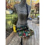 Sakroots Floral Print/Brown 11" Crossbody Bag Strap Vinyl Boho Tropical READ Photo 1