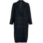 Vintage Alorna Petite Women's 100% Wool Windowpane Plaid Pea Coat, Size M, EUC Gray Size M Photo 9