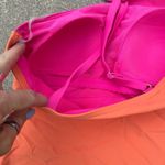 Lands' End Coverage Tummy Control One Shoulder One Piece Swimsuit Pink Orange M Photo 5