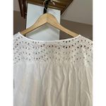 Lascana for Venus White Peasant Blouse Size M Eyelet Lace Tassel Boho Top Size M Photo 10