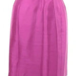 Dana Buchman  | Classic Chic Pink 100% Silk Pencil A-Line Skirt Size 6 Small S Photo 0