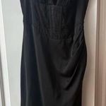 Mable Black Asymmetrical Midi Dress – Size M Size M Photo 0