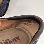 Alegria  Dayna Shimmery Mary Jane Flats Leather Size 36 US‎ 6.5 Clogs Blue Red Photo 7