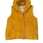 Anthropologie Pilcro and the Letterpress Puffy Quilted Mustard Yellow Vest Zip-u Photo 2
