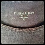 Eileen Fisher  PETITE Black Organic Cotton Knit Ribbed Tank Top Cami Size PS Photo 1