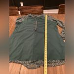 Joie  Limited Edition Balloon Long Sleeve Green Flowy Chiffon Fall Mini Dress Photo 7