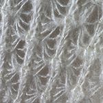 Covington  Size L Gold Metallic 3/4 Sleeve Crew Neck Sweater Cream Textured Front Photo 2