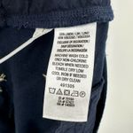 Loft Size 12 Shorts Navy Blue Bouquet Embroidery Pockets Summer Preppy Cute Photo 2