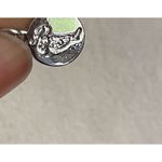 Disney  Silver Toned Necklace With Heart Pearl Pendant Photo 4