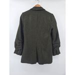 Veronica Beard Black Gold Stripe Wool Blend 3/4 Sleeve Blazer Jacket Women 6 Photo 3