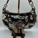 Coach  Poppy Special Edition Spotlight NWT Graphite Silver Sequin Crossbody Bag Photo 0