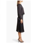 Sam Edelman Sam‎ Edelman Satin Slipdress Metallic Sparkle Boat Neck Sweater, Black, 12, NWT Photo 4
