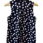 J.Crew  Ruffleneck Peony print Sleeveless Tank Preppy Girly Floral XS Photo 2