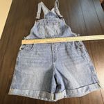 Lincoln Outfitters  Denim Overalls Shorts Womens 14 Light Wash Adjustable Straps Photo 2