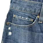 Paige Jimmy Jean Shorts Womens 6/28" Tess Cuffed Raw Hem Distressed Denim Jorts Photo 8