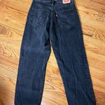 Levi's 94 Baggy Women's Straight Leg Black Jeans Photo 9