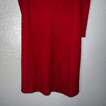 Hype Burgundy Cold Shoulder Ribbed Knit Long Sleeve Mini Dress Women’s S Red Photo 5