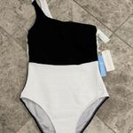 Cupshe  One Piece Swimsuit Color Block One Shoulder Bowknot Bathing Suit … Photo 0