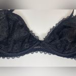 Victoria's Secret  Black‎ Lace Underwire Bra Size M Photo 2