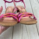 Ted Baker London Kasiras Woven Heel Sandals EUR39.5/US9 Pink with Orange $170 Photo 3