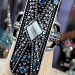 Free People  Silver Ring with Blue Accents Photo 0