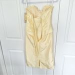NWT Sophia Tolli Lemon yellow strapless dress Sz 4 Photo 3