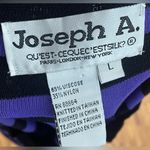 Joseph A - Black and Purple Striped Long Sleeve Top Size L Photo 6