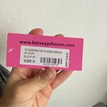 Betsey Johnson  Size Small One Piece Swimsuit Metallic Grey Front Knot Sparkles Photo 7