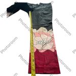 New York & Co. Women’s Black Ankle Crop Casual Career Pants Floral Print  Size 4 Photo 3