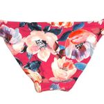 Shade & Shore  Tab Side Hipster Bikini Bottom Bright Pink Floral NWOT XL Photo 2