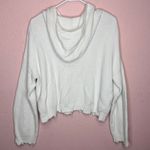 525 America The Alli Distressed Relaxed Hooded Sweater White Women’s. Size M Size M Photo 5