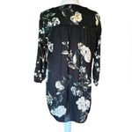 A pea in the pod  Floral Maternity Blouse Black Cream Whimsigoth Womens Medium Photo 3