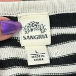 Sangria Black White Geometric Knit Dress Size Large Monochrome Knit Dress EUC Photo 1