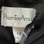 Premier Amour High Neck Lace Trim Pencil Dress Keyhole Back Black Size 12 Photo 7