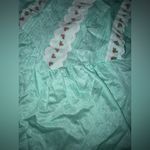 Vintage Nan Flower Green Mini Slip Dress Small Photo 3